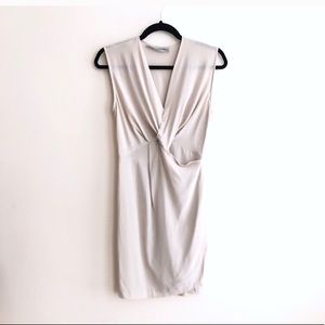 Cream silk All-Saints mini dress